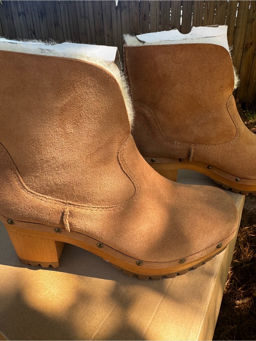 UGG Thebes boots in chestnut suede